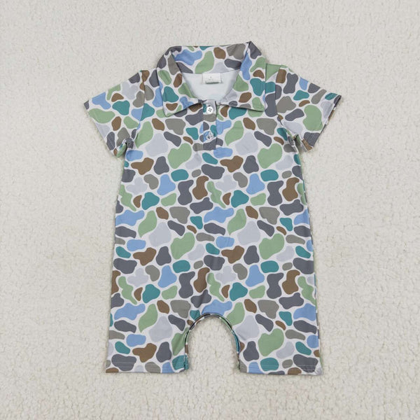 SR2980 RTS baby girl clothes camo girl summer romper