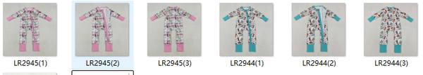 RTS kids matching clothing cowboy print clothing baby winter romper-2026.1.6