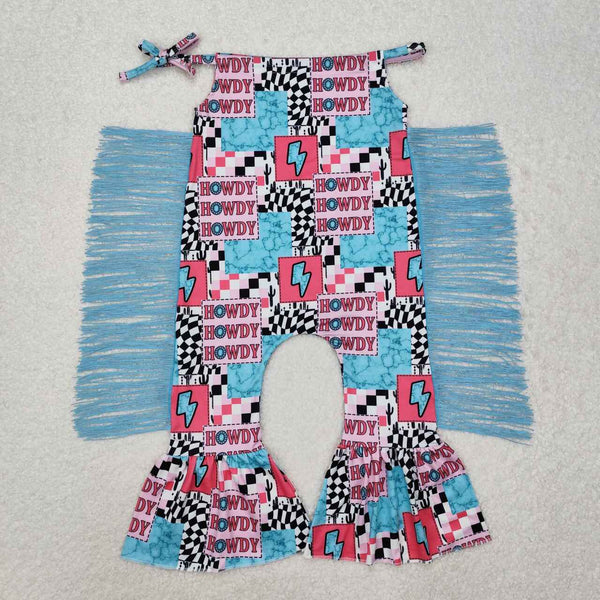 SR2090 RTS baby girl clothes howdy girl summer romper