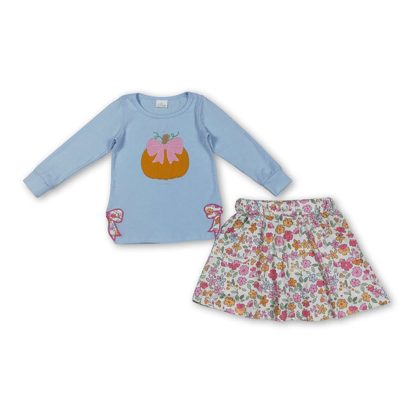 GLD1172 RTS  girl clothes pumpkin girl short skirt outfit halloween outfit