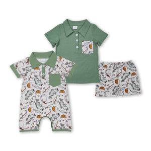 RTS Boy Summer Clothes Fish Boy Summer Matching Clothing