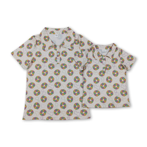 RTS Daddy and boy  Donut adult  men mardi gras summer top tshirt