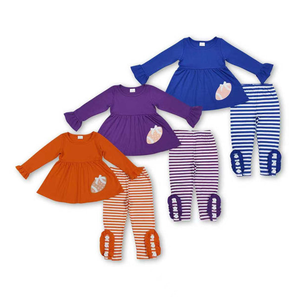 RTS kids clothes Embroidered football  kids matching clothes winter set-2025.9.8