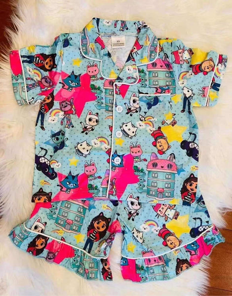 kids clothing summer cartoon short sleeve pajamas-promotion 2025.3.15 $5.5