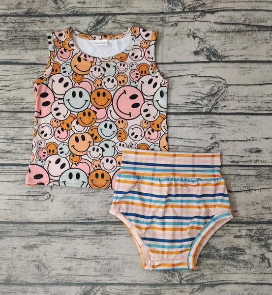 GBO0043  kids clothes summer bummies set