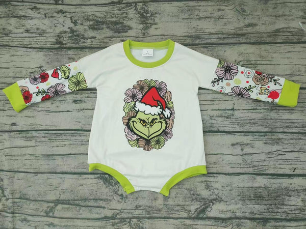 LR0131 new born baby items christmas baby girl long sleeve bubble