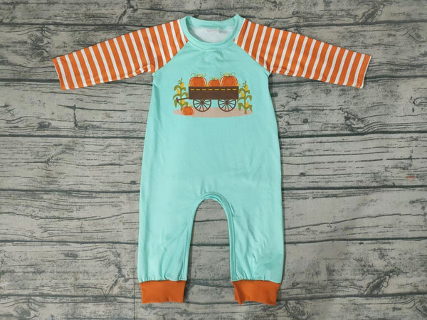 LR0046 baby boy clothes pumpkin romper toddler halloween costume-promotion 2025.8.30 $5.5