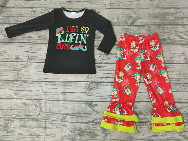 GLP0155 christmas outfits for kids black kids clothes girls-promotion 2024.10. 12 $5.5