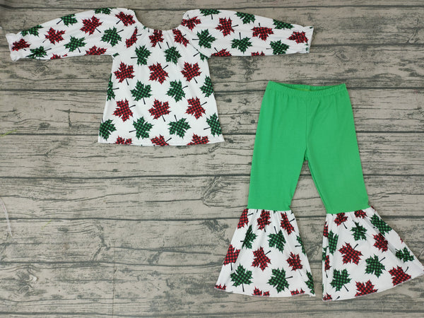 GLP0160 baby girl clothes green toddler christmas outfit-promotion 2024.10. 12 $5.5