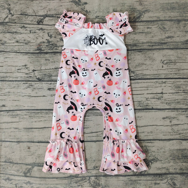 SR0091 RTS baby girl clothes boo halloween baby romper