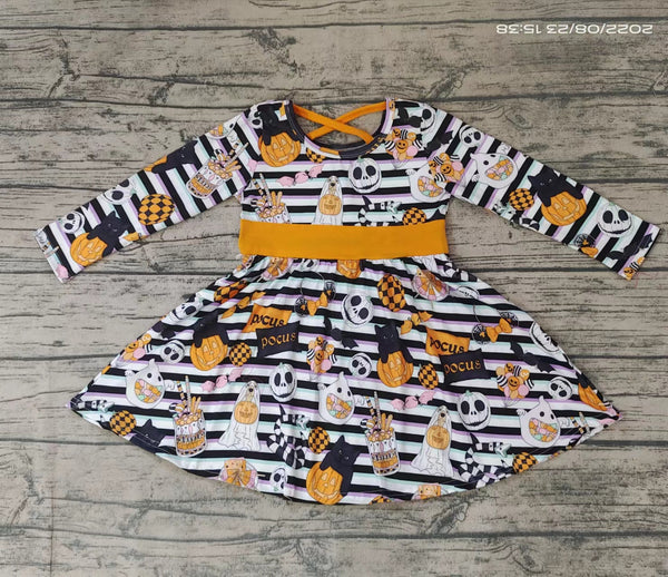 GLD0105 halloween baby girls dress B