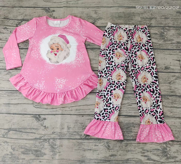 GLP0245 girls christmas outfit pink cute santa claus set-promotion 2024.11.16 $5.5