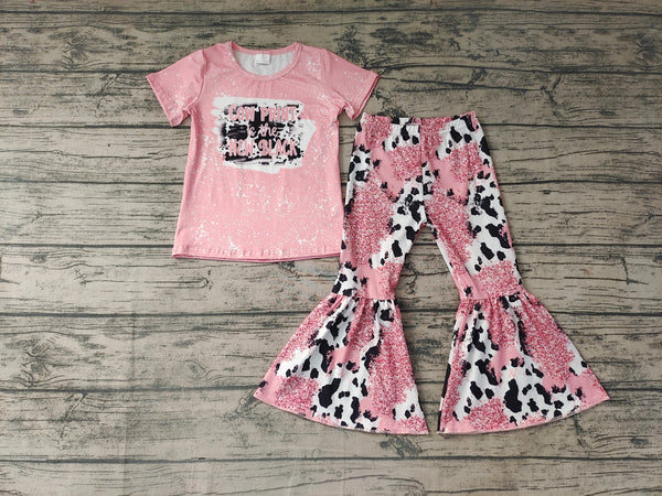 GSPO0223  baby girl clothes cow print fall spring outfits