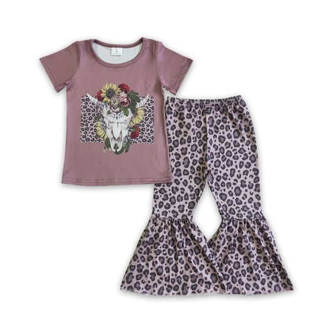 GSPO0152 baby girl clothes cow fall spring cow set-promotion 2024.6.29 $5.5