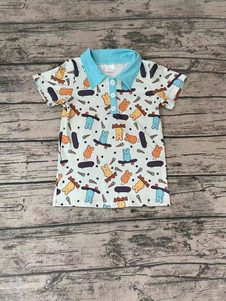 BT0170 kids clothes boys bunny easter tshirt boy easter outfit