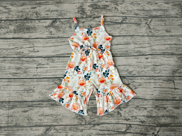 SR0250 baby girl clothes floral summer jumpsuit