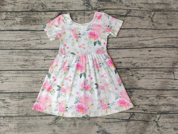 GSD0274 baby girl clothes floral summer dress short sleeve flower girl dress-promotion 2025.1.11 $5.5