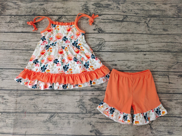 GSSO0194 baby girl clothes floral summer outfit-promotion 2024.6.8 $5.5