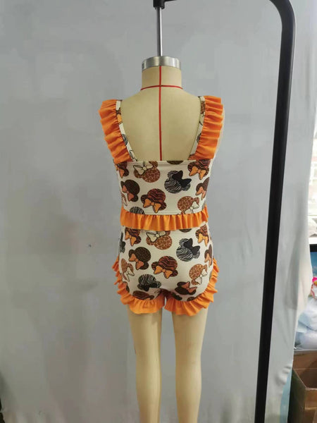 S0046 baby girl clothes summer swimsuit swimwear 1