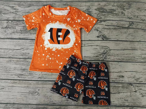 custom order MOQ:5pcs each design state boy summer shorts set