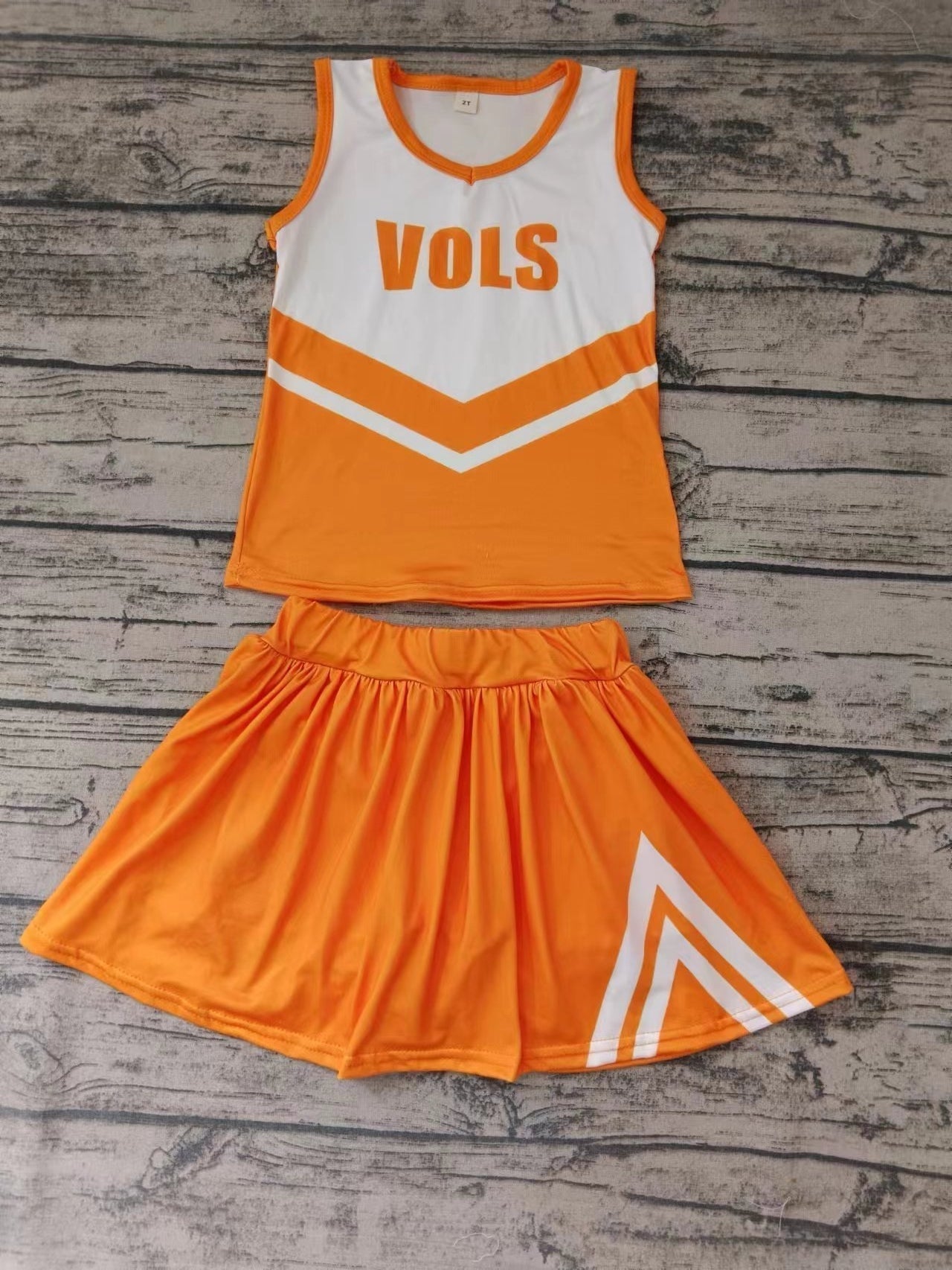 Custom order MOQ:3pcs each design state cheerleading uniforms girl summer skirt set 17