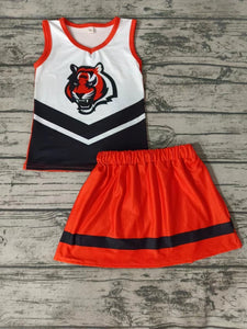 Custom order MOQ:3pcs each design state cheerleading uniforms girl summer skirt set 22