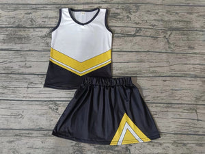 Custom order MOQ:3pcs each design state cheerleading uniforms girl summer skirt set 32