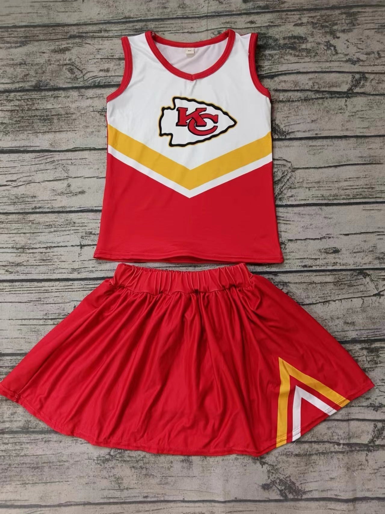 Custom order MOQ:3pcs each design state cheerleading uniforms girl summer skirt set 36