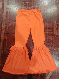 custom order MOQ:3pcs each design girl winter pant orange pant