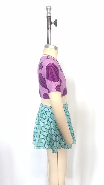 S0222 baby girl clothes shell scales girl summer swimsuit beach bathing suit