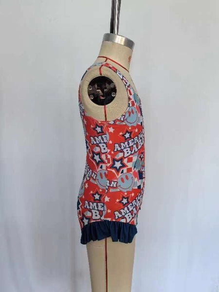 S0214 RTS baby girl clothes american baby summer swimsuit swim wear
