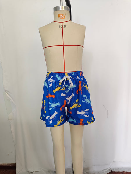 S0269 RTS  baby boy trunks crawfish boy summer swim shorts 1