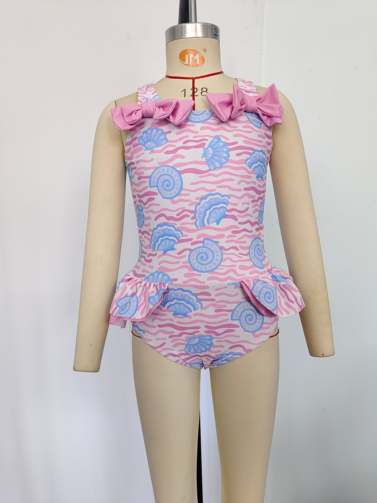 S0274 RTS baby girl clothes shell girl summer swimsuit