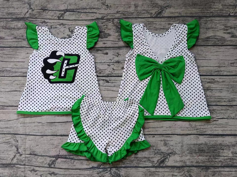 custom order MOQ:3pcs each design baby girl clothes state girl summer shorts set 421