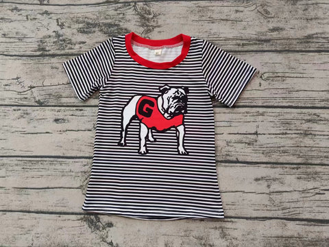 Custom order MOQ:3pcs each design baby boy clothes state boy summer tshirt top 502