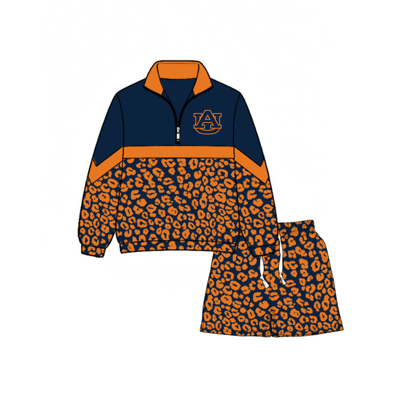 Custom order MOQ:5pcs each design kids boy winter outfit long sleeve shorts set state winter clothes 3