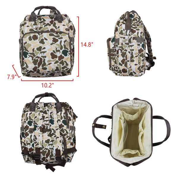 RTS BA0407 khaki camouflage  diaper backpack diaper bag
