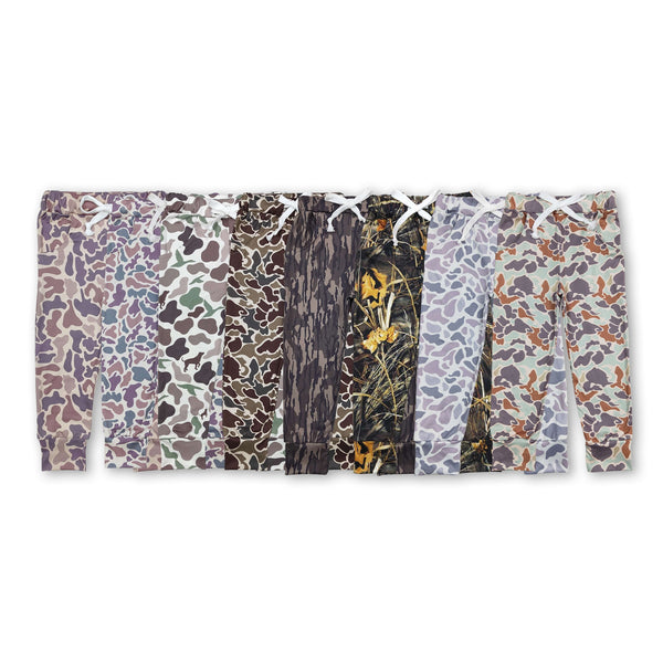 RTS toddler clothes matching clothing camo print boy kids winter pant-2025.7.23