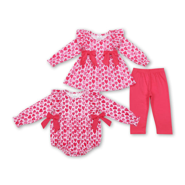 RTS kids clothing heart matching valentines day clothing