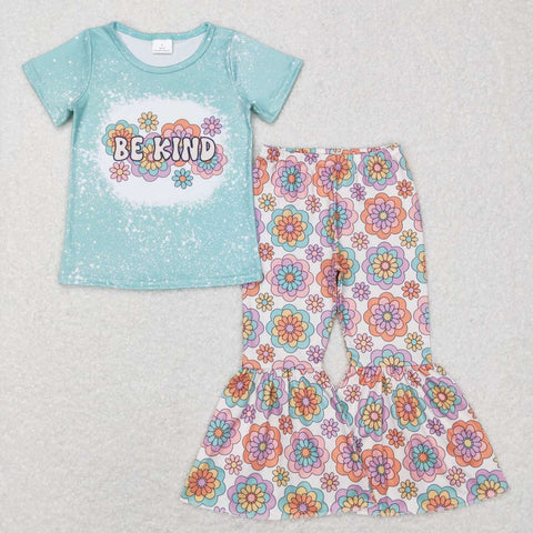 GSPO1091 toddler girl clothes be kind girl fall spring outfit