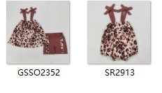 RTS girl summer matching clothes leopard girl summer clothes