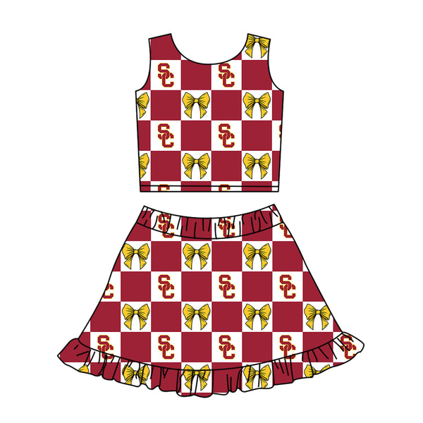 Produce order MOQ:5pcs each design  kids state summer clothing set matching clothes 5 sports clothes 103
