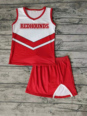 custom order MOQ:5pcs each design cheerleading uniform girl skirt set 2