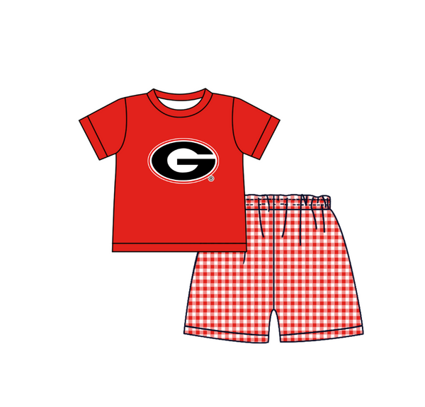 Produce order MOQ:5pcs each design  kids state summer clothing set matching clothes 803