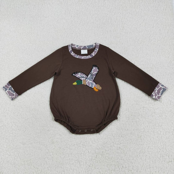 LR2310 RTS boy clothes mallard toddler boy winter bubble embroidery