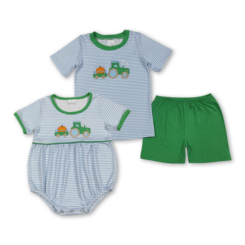 RTS kids matching clothing embroidered pumpkin print clothing boy halloween clothing-2025.9.22