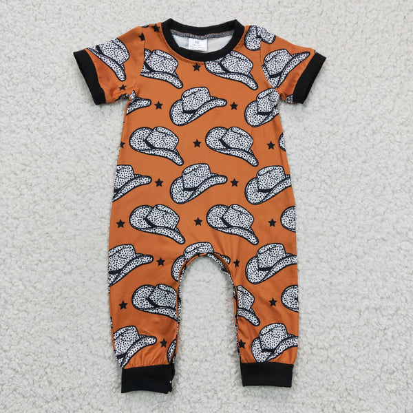 SR0141 baby boy clothes hat summer romper
