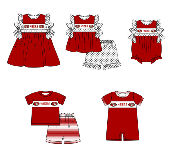 Produce order MOQ:5pcs each design  kids state summer clothing set matching clothes 904