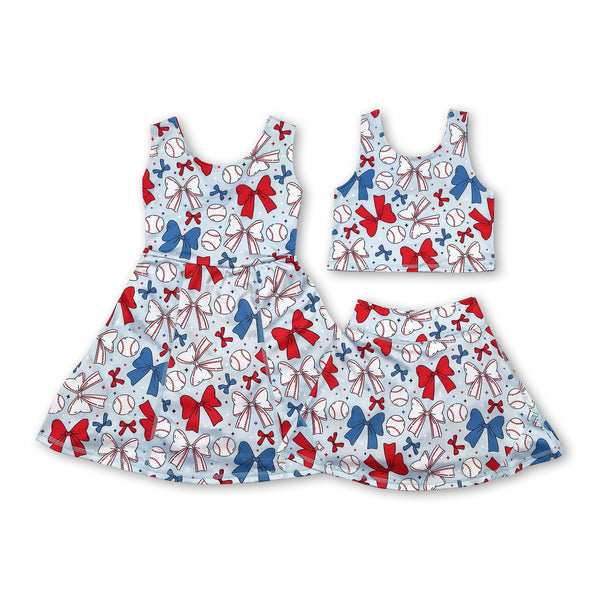 RTS girl clothes bow toddler girl yoga summer clothes atheletic clothes