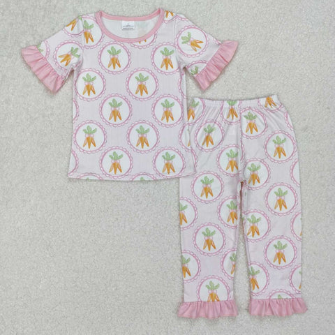 GSPO1992 RTS girl clothes carrot girl easter pajamas set